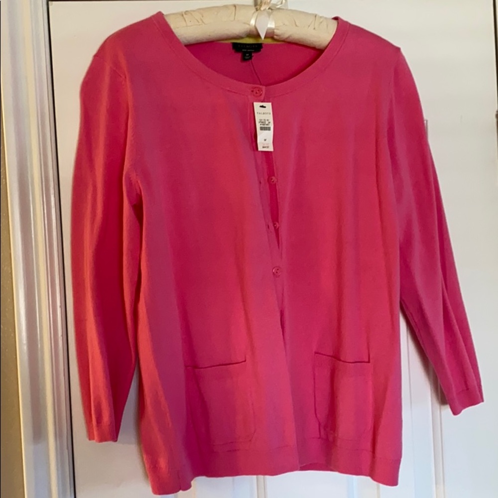 Pink 💖💖 Talbots 3/4 sleeve cardigan
